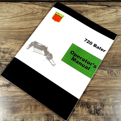 Oliver 720 Empacadoras Operadores Manual Propietarios Libro Mantenimiento Ajustes Lubricante Foto 1 de 4