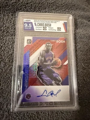 Chris Bosh Auto Choice HGA 9,5 gema como nueva 2019-20 Donruss Optic autógrafo patio Foto 1 de 2