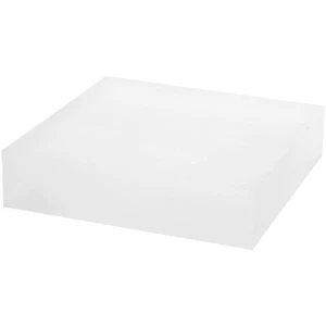 Plymor Frosted Acrylic Square Display Block, 2" H x 8" W x 8" D - Picture 1 of 1
