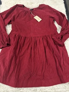 Universal Thread womens NWT XL Red corduroy dress entertaining - Picture 1 of 11