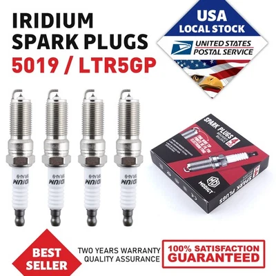4x Iridium Spark Plugs For Chevrolet Equinox 2010-2017 2.4L L4 OEM Quality NEW - Image 1 of 4