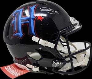 Casco Dalton Schultz Autografiado Texans Tamaño Completo Auténtico Beckett CIUDAD - Imagen 1 de 7