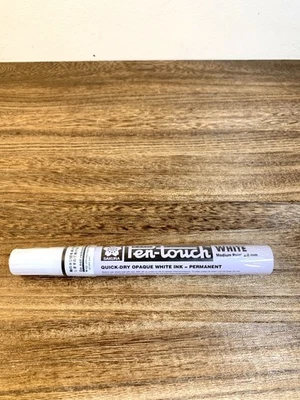 Sakura Pen Touch White Medium Point 2.0mm Opaque White Ink Permanent New - Image 1 of 2