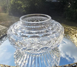 Vintage Royal Doulton Crystal Cut Rose Bowl - Picture 1 of 11