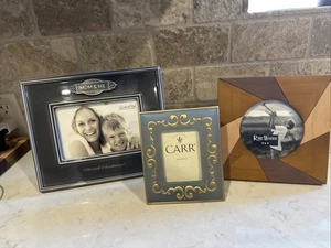 Mom &Me Keramikrahmen 4”x 6” Holz rund 4x4 & Glasrahmen 2-1/2 x 3-1/2” - Bild 1 von 10