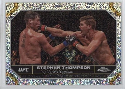 2024 Topps Chrome UFC Speckle Refractor /299 Stephen Thompson #180 - Image 1 of 2