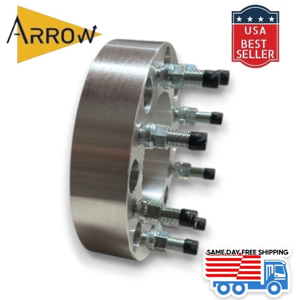 2" Thick Wheel Adapters 8x170 to 8x180 Fit: 8Lugs Chevy Wheels on Ford Trucks - Image 1 of 2