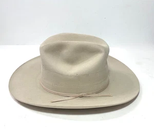 CAXTON CUSHIONAIRE 'ROUND UP' BEIGE XXX BEAVER HAT, M/L 57.5 - Picture 1 of 9