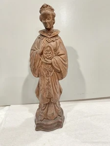Mid Century Kaiserinnen Vintage asiatisches Kreidegeschirr 16" Figur - Bild 1 von 6