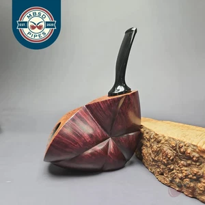 Manfred Hortig 2021 Smooth Cubist Freehand Estate Briar Pipa, non fumata, 9 mm - Foto 1 di 10