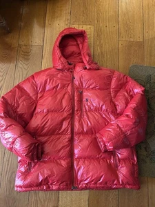 NWT Polo Ralph Lauren Men's Glossy Nylon Quilted Puffer Jacket Red Mens 3LT - Picture 1 of 5