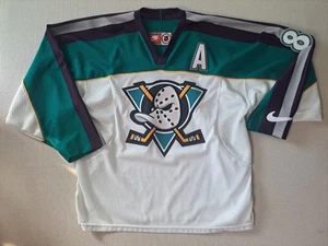 Vintage 90s Nike Mighty Ducks Teemu Selanne Home Jersey Size 52 NHL Authentic - Picture 1 of 16