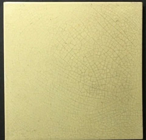 England vintage rare antique hr jhonson art nouveau yellow tiles c1900 6x6 Inch Cover