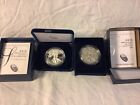 * * 1 Day Auction ! ** TWO American Silver Eagle Proof coins 2015 2016  Frosty