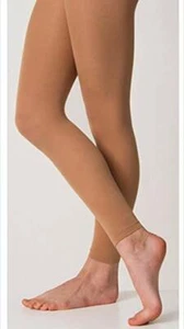 Silky Intermediate Tan Footless Tights Childrens & Adult - Picture 1 of 1