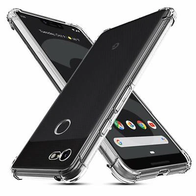 For Google Pixel 3a Pixel 2 Pixel 3 XL Shockproof Gel Transparent TPU Case Cover - Image 1 of 4