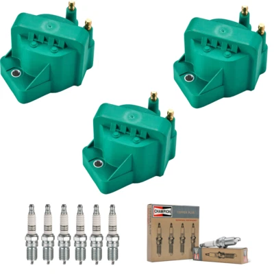 Bobina de ignição profissional e vela de ignição Champion platina para Chevrolet Camaro - Imagem 1 de 4