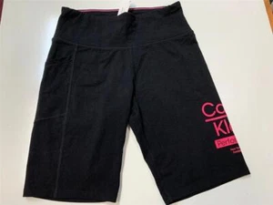 Calvin Klein Women's Stretch Comfort High Waist Short, BLACK - PINK, L - Picture 1 of 5