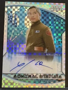 Topps Star Wars chrome Admiral Statura X-fractor Autograph Card 87/99 - Picture 1 of 2