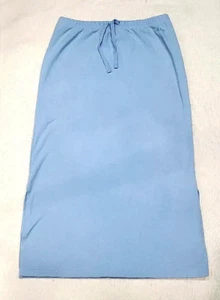 Old Navy Skirt Blue Long Straight Pencil Skirt Stretch Side Slits Girls Sz 12 - Picture 1 of 13