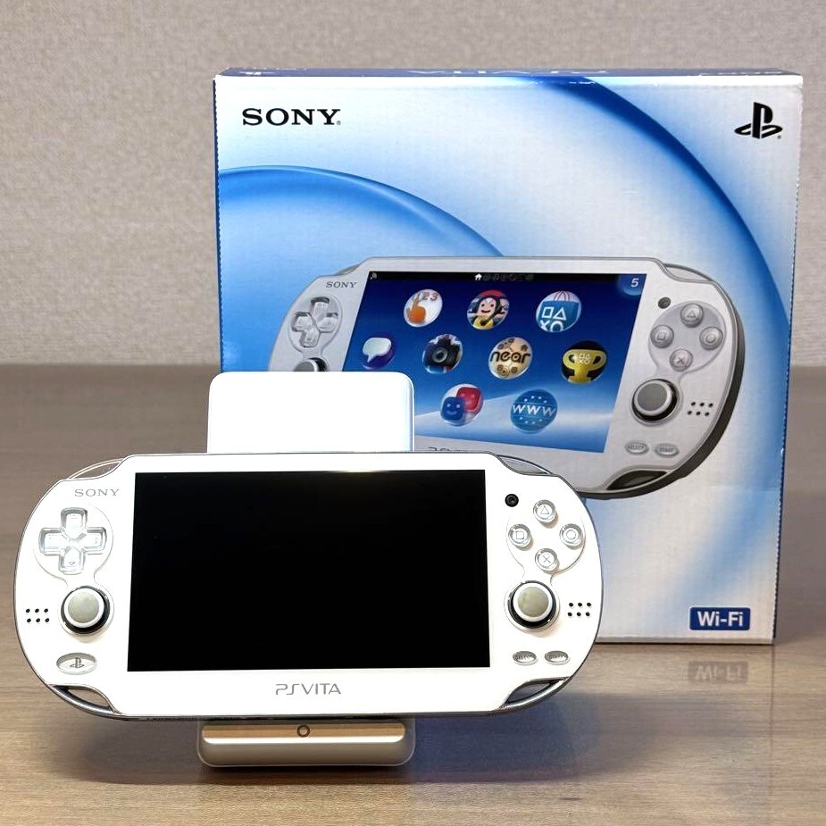 PlayStation®Vita クリスタル・ホワイト Wi-Fi PCH-1… Amazon.com: PlayStation Vita Wi-Fi model Glacier White (PCH