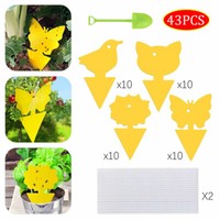 10/40 Stk Gelbtafeln Gelbsticker Fliegenfänger Gelbe Tafeln Fruchtfliegen-Falle