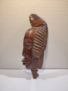 Décor mural africain, Bois sculpté, Détaillé - Imagen 1 de 10