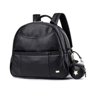 Black Diaper Backpack for Baby Pockets Diaper Bag Mother Travel Stroller Bag - Picture 1 of 27
