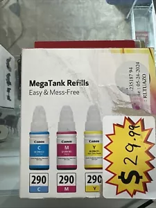 Canon GI-290 Mega Tank Refills Ink Bottles Cyan Magenta & Yellow - Picture 1 of 3