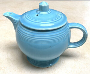Fiestaware Tea Pot Turquoise/Blue Medium Fiesta C Handle Tea Pot          40ss