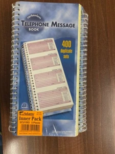 Libro duplicado de mensajes telefónicos 400 juegos duplicados sin carbón - Imagen 1 de 2