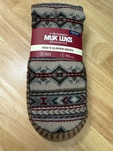 Calcetines Zapatilla Original Muk Luks Para Hombre L/XL (11-13) NUEVOS CON ETIQUETAS - Imagen 1 de 3