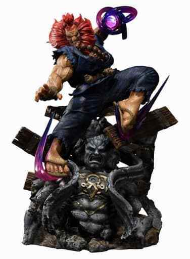 Boneco Akuma Street Fighter Estátua Colecionável Resina