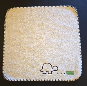 Manta de Seguridad Ambajam Crema Sherpa Bebé Lovey Marrón Tortugas 16"x16" - Imagen 1 de 7