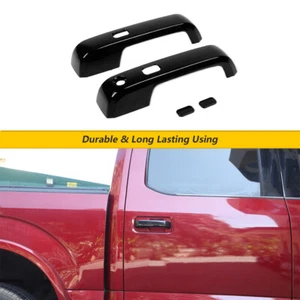 Black Outer Door Handle Decor Cover Trim Accessories For Ford F150 2015-2020 2Dr - Picture 1 of 8