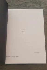 Blackbird an Unproduced Movie screenplay by David Mamet - Picture 1 of 6