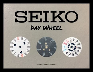 NOS GENUINE SEIKO DAY WHEEL PART NUMBER 870 xxx ALL MODELS SEE LIST - Picture 1 of 47