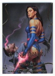 2022 Upper Deck Skybox Marvel Masterpieces Psylocke #34 Gold Signature Series