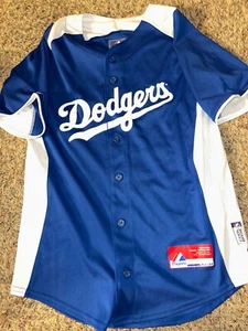 Los Angeles Dodgers Jersey Youth L Majestic Coolbase Boys Kids MLB Baseball - Picture 1 of 2