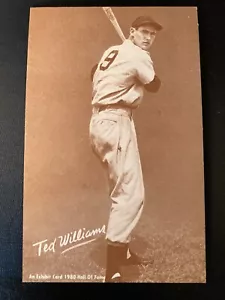 1980 Eine Ausstellungskarte Hall of Fame Ted Williams 1947 Boston Red Sox Mt Postkarte - Bild 1 von 3