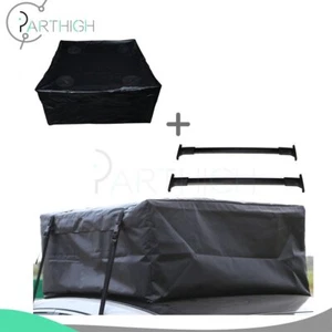 For 2013-2018 FORD ESCAPE Baggage Roof Rack 2ps Cross Bar & 1ps bag black - Picture 1 of 9