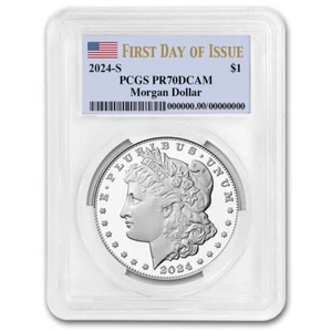 2024-S Proof Silver Morgan Dollar PR-70 PCGS (First Day of Issue) - Picture 1 of 4