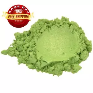 SOAPBERRY GREEN MICA COLORANT PIGMENT POWDER FOR SOAP MAKING 1 OZ - Picture 1 of 12