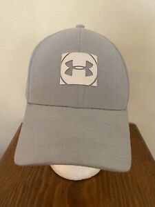 Official Under Armour Hat Golf Cap Grey Cool Switch Classic Fitted Sz M/L