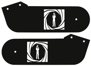 James Bond Stern Laser-Cut Metal Hinges 0970 - Picture 1 of 4