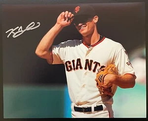 FOTO 8x10 firmada por KELBY TOMLINSON GIGANTES DE SAN FRANCISCO 1 ~ CERTIFICADO DE AUTENTICIDAD - Imagen 1 de 3