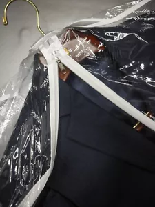 Bolso de Prenda 24x40 3-MIL Vinilo Transparente con Cremallera Frontal Traje Vestido Almacenamiento Viaje - Nuevo - Imagen 1 de 6