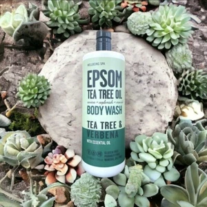 Wellbeing Spa Epsom Tea Tree Oil Body Wash Tea Tree & Verbena 32fl oz New - Picture 1 of 2