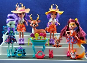 ENCHANTIMALS DANESSA DEER FELICITY FOX PATTER PEACOCK Playground Mix Lot DOLLS - Picture 1 of 46