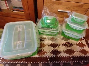 Neu! Lock&Lock Dosen Behälter Set 8 Dosen Limette Lock und Lock - Bild 1 von 5